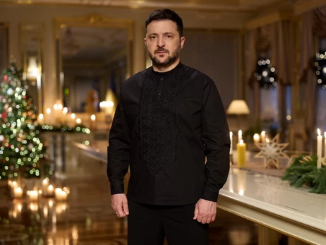 Президент Зеленский поздравил украинцев с Рождеством и назвал россиян 