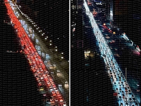 В Киеве на Сочельник возникли пробки и выросли цены на такси