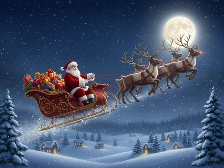 Санта-Клаус вирушив у різдвяну подорож по світу