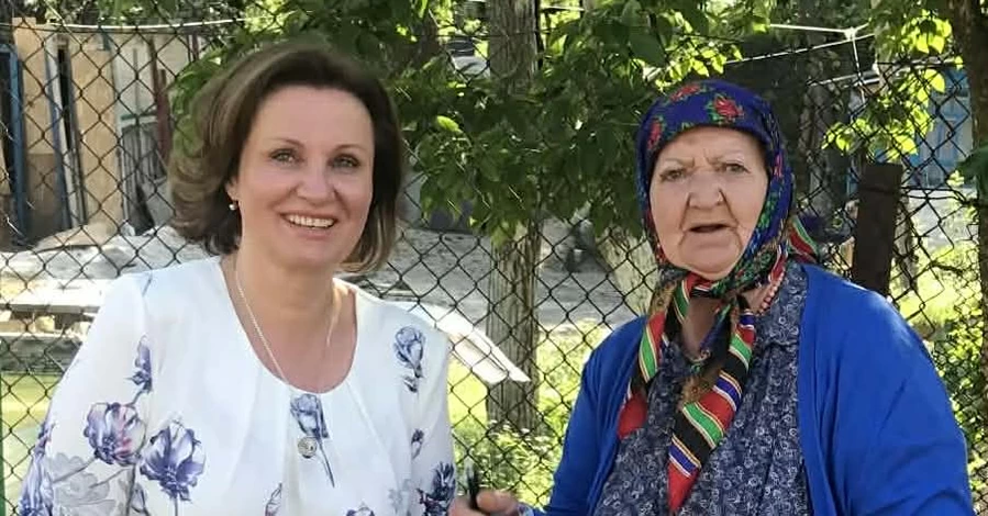 Исполнительница роли бабы Палажки из 