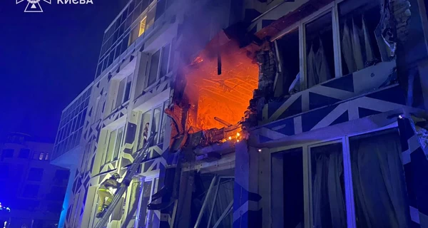 Россияне атаковали дронами Киев, поврежден медцентр, есть погибший и пострадавшие