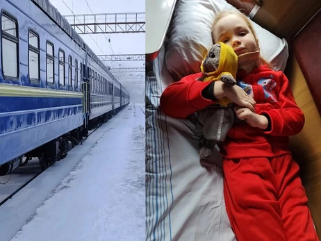 На Хмельнитчине внепланово остановили поезд, чтобы больная девочка добралась до 