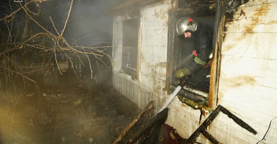 На Житомирщині внаслідок пожежі загинули жінка і двоє дітей