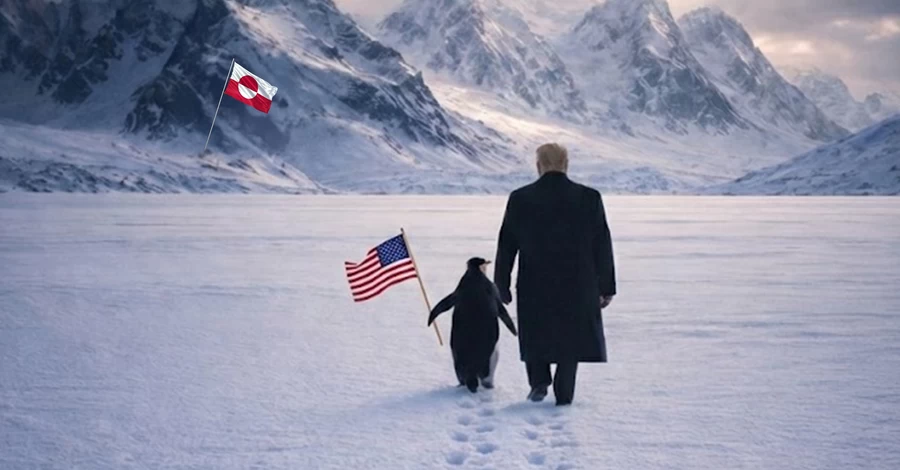 Белый дом отреагировал на насмешки из-за картинки Трампа с пингвином