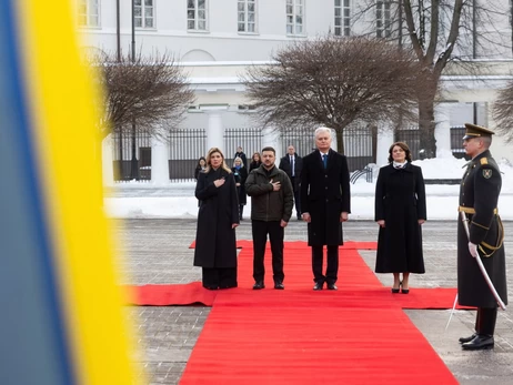 Зеленские прибыли в Вильнюс на мероприятие к годовщине Январского восстания