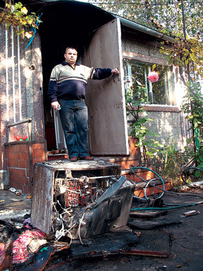 Упавший провод сжег в Донецке целую улицу ФОТО