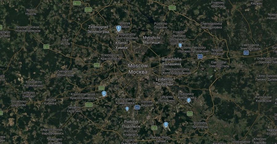 В Москве заявили, что за час их пытались атаковать десять дронов