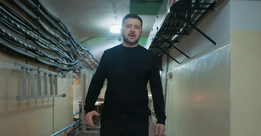 Зеленський з нагоди четвертої річниці вторгнення вперше показав бункер на Банковій