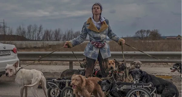 Героїня фото евакуації собак з Ірпеня: Притулок на межі, допомагати новим «хвостам» нема за що