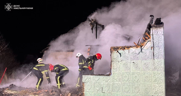 На Хмельниччині під час пожежі загинули жінка й троє дітей