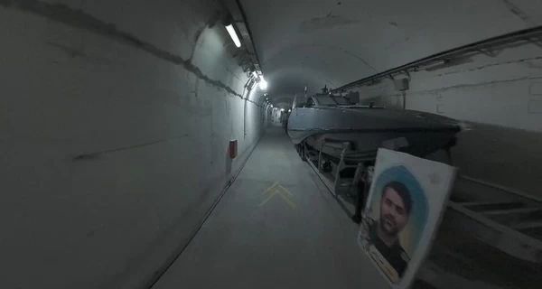 У мережі поширили відео підземного тунелю Ірану, заповненого зброєю