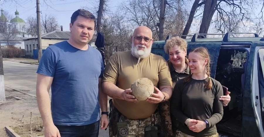 В Переяславе военные нашли кость мамонта возрастом 25 тысяч лет