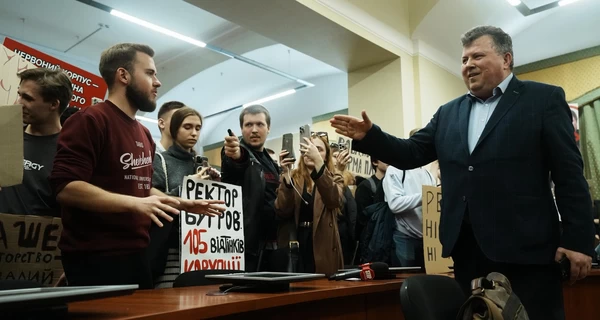 Ректор КНУ Бугров прокоментував протест студентів через інтимне відео нібито з ним