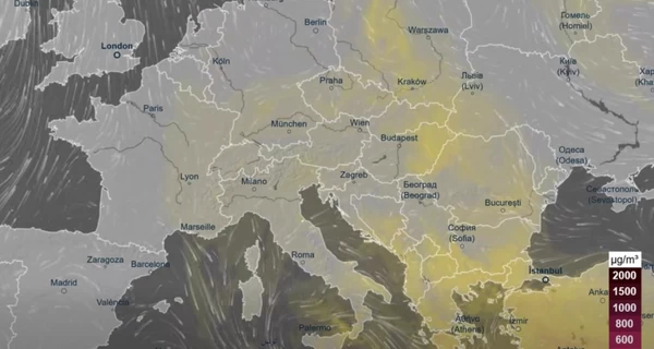 Пыль из Сахары накроет часть Украины вместе с Европой