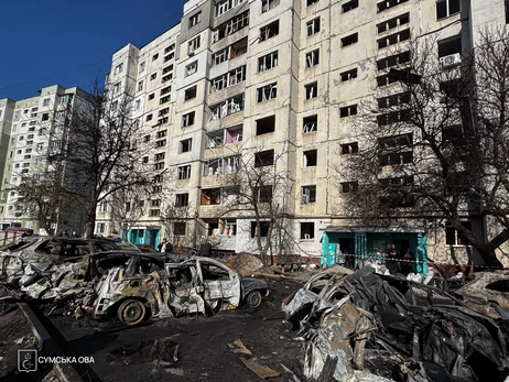 В Сумах российские «шахеды» атаковали больницу и жилой сектор, среди раненых – подросток