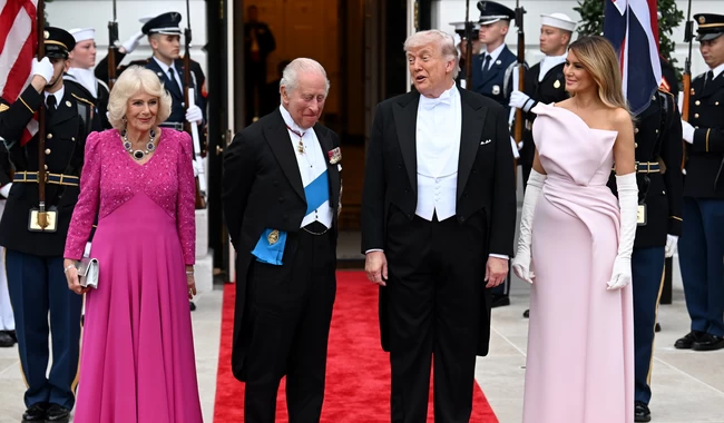 Трамп устроил прием в Белом доме в честь короля Чарльза III