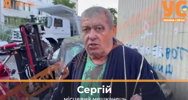 Пострадавший во время атаки РФ на Киев: Все горело, люди кричали