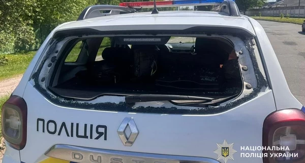 В Новгороде-Северском российский дрон атаковал автомобиль полиции, есть раненые