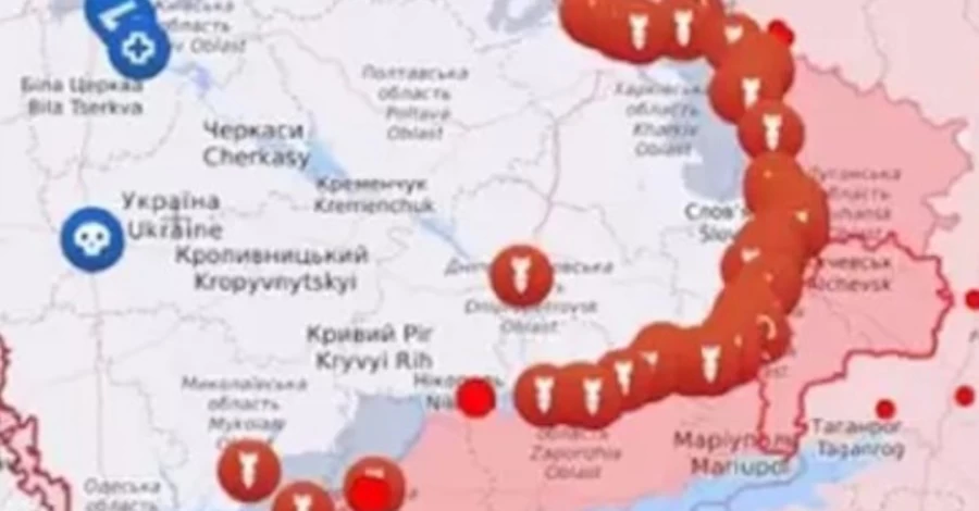 Карта боевых действий в Украине 28.05.2026