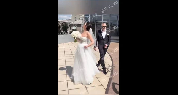 У Запоріжжі збиття дрона потрапило на весільне відео