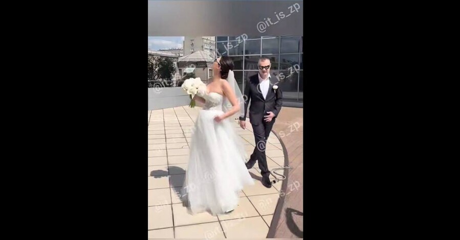 У Запоріжжі збиття дрона потрапило на весільне відео