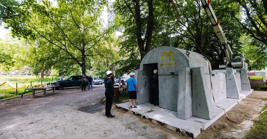 В Таллинне соорудили первое модульное укрытие на случай воздушной угрозы