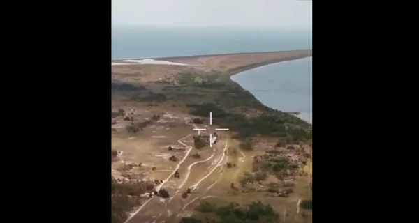 На Кинбурнской косе установили флаг Украины