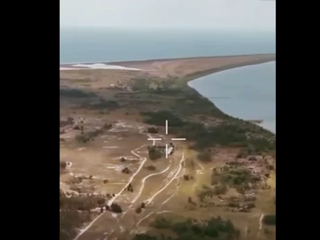 На Кинбурнской косе установили флаг Украины