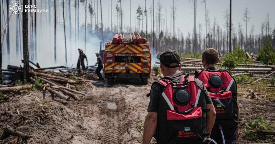 У Чорнобилі тривають пожежі - радіаційний фон в нормі, але якість повітря може погіршитися 