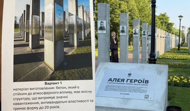Ожидание и реальность: на левом берегу Киева открыли Аллею героев 