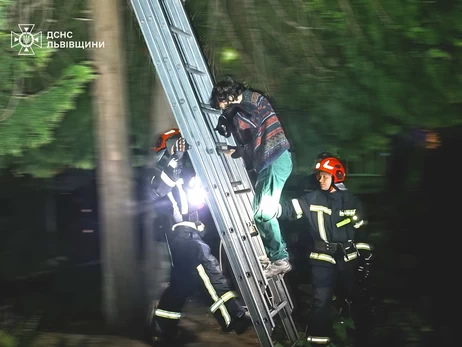 У Львові рятувальники зняли з дерева жінку, яка намагалася врятувати свого кота