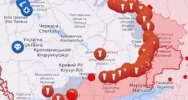 Карта боевых действий в Украине 28.07.2026