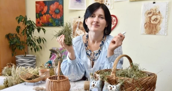 Вухата сова та коза зростом 2,4 м: як мешканка Борислава створює іграшки з історіями із сіна