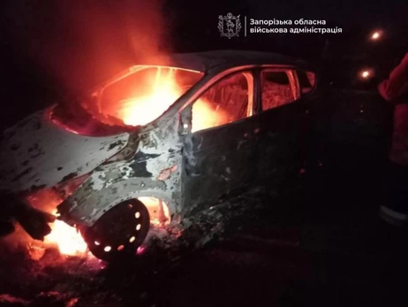 У Вишневому російський дрон упав на дорогу - пошкоджено автомобілі, є загиблий