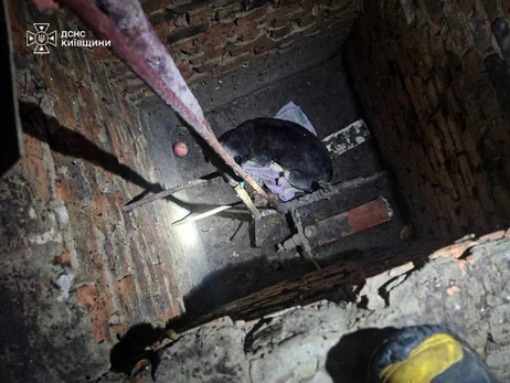На Київщині рятувальники визволили собаку, який опинився в ямі
