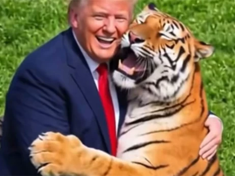 Трамп опубликовал сгенерированное ИИ видео с тигром, загрызшим британца - семья парня возмущена 