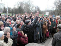 В Украине начались митинги против увольнений из-за кризиса 