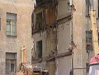 В центре Москвы рухнул жилой дом 