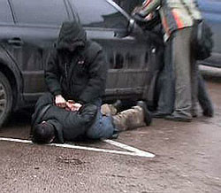 В Киеве поймали иностранного разбойника 