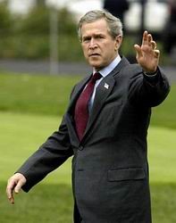 Джордж Буш улетел домой в Техас 