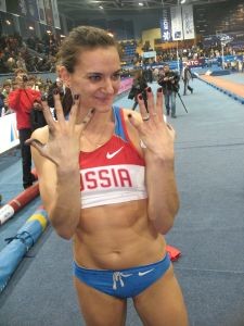 Двукратная олимпийская чемпионка Елена Исинбаева: 