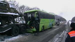 Автобус столкнулся с фурой 