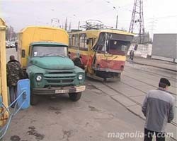 В Киеве столкнулись два трамвая ФОТО