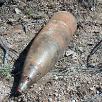 На стройке Олимпийского в Киеве нашли военный снаряд 