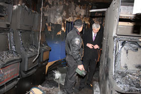 Владельцы сгоревшего зала игровых автоматов в Днепропетровске: Сначала запахло спиртом, а потом рвануло 