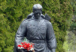Мужчину оштрафовали за то, что он положил цветы к памятнику на 9 мая 