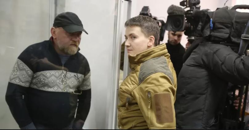 Надежда Савченко и Владимир Рубан. Фото: Синица Александр / УНИАН