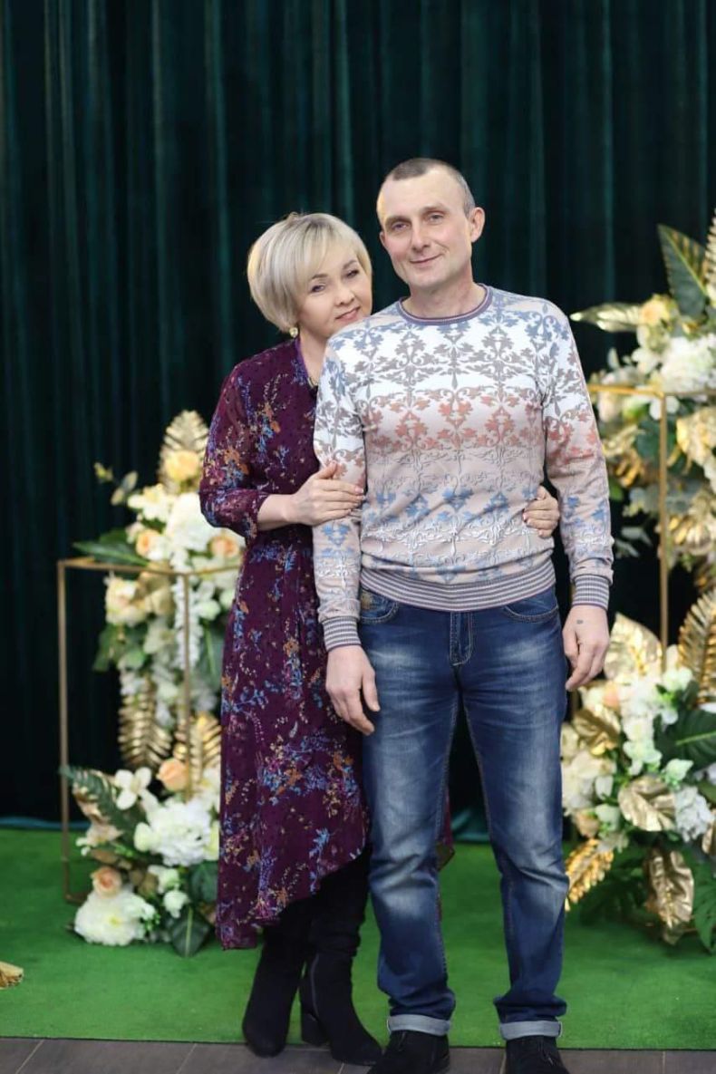 Володимир Зінов'єв з дружиною. Фото: kramatorskpost.com/