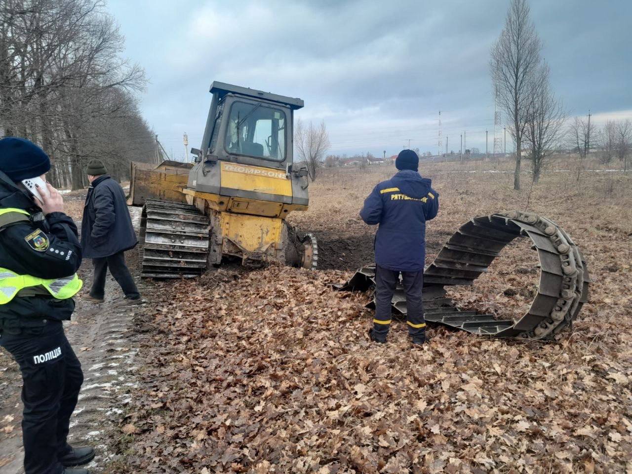 Тракторист взорвался на мине. Фото: t.me/andrii_nebytov