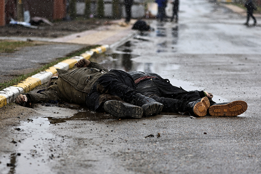 Фото убитых в Буче шокировали мир. Фото: ZOHRA BENSEMRA/REUTERS